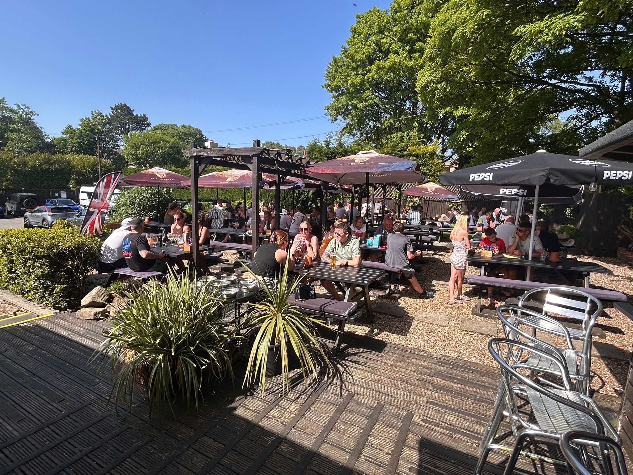 Beer garden in Bolton